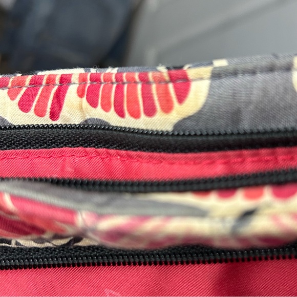 VERA BRADLEY Triple Zip Hipster Cherry Blossom Floral Crossbody Bag - Picture 7 of 10